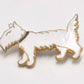 Vintage White Scottie Dog Pin Badge/Brooch