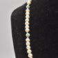 Vintage Sterling Silver 925 Green Jadeite & Faux Pearl Blessings Charm Necklace