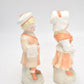 Antique 19th Century German Bisque Boy & Girl Figurine Statues – Collectible
