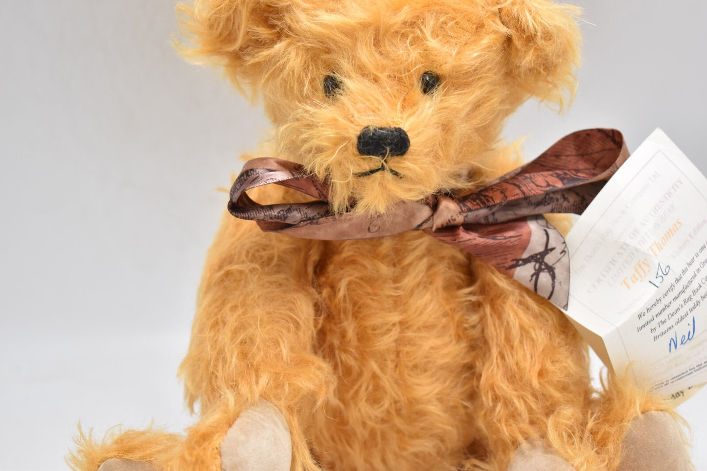 Deans Rag Book Co Taffy Thomas Teddy Bear – Retired & Tagged Limited Edition