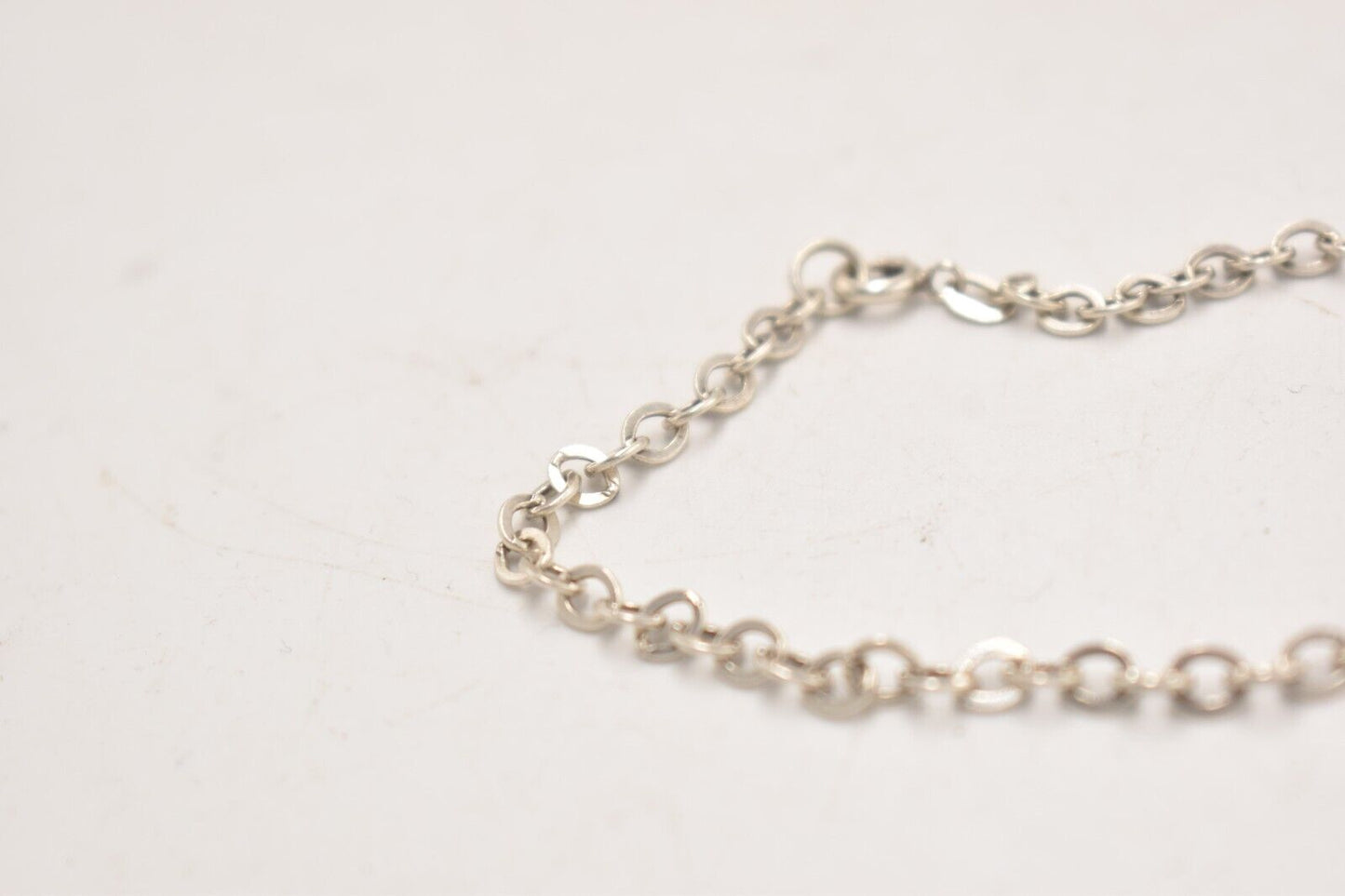 Vintage Silver 835 Curb Chain Bracelet – 18cm
