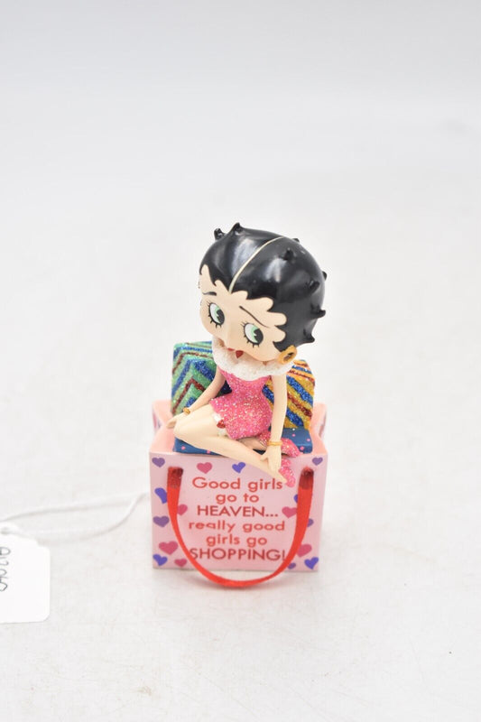 Betty Boop Danbury Mint "Good Girls Go Shopping" Figurine Statue Ornament 9.5cm