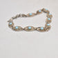 Vintage Silver Metal & Turquoise Boohoo Style Bracelet – 18cm