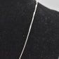 Vintage Sterling Silver 925 Black Agate Minimalist Pendant Necklace 42cm