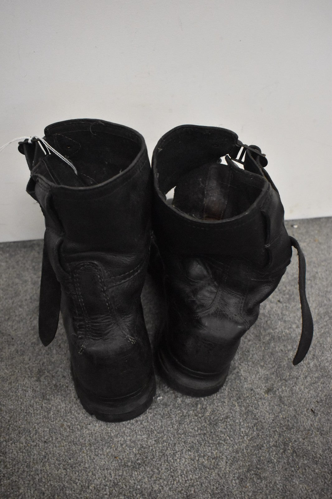 Vintage Czech Army M60 Black Leather Combat Boots – UK Size 7
