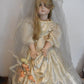 Vintage Reproduction French Bru Jumeau Bride Doll with Seeley Body – 80cm Bisque