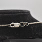 Vintage Sterling Silver 925 Necklace with Amber Pendant – 50cm, 23g