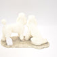 Vintage The Leonardo Collection Poodle Dog Duo Figurine – White, Elegant