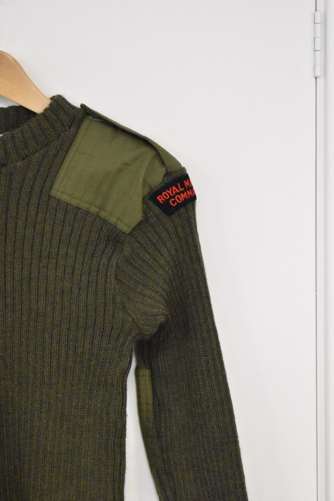 British Royal Marines Commando Green Wool Pullover Jumper – Size 2