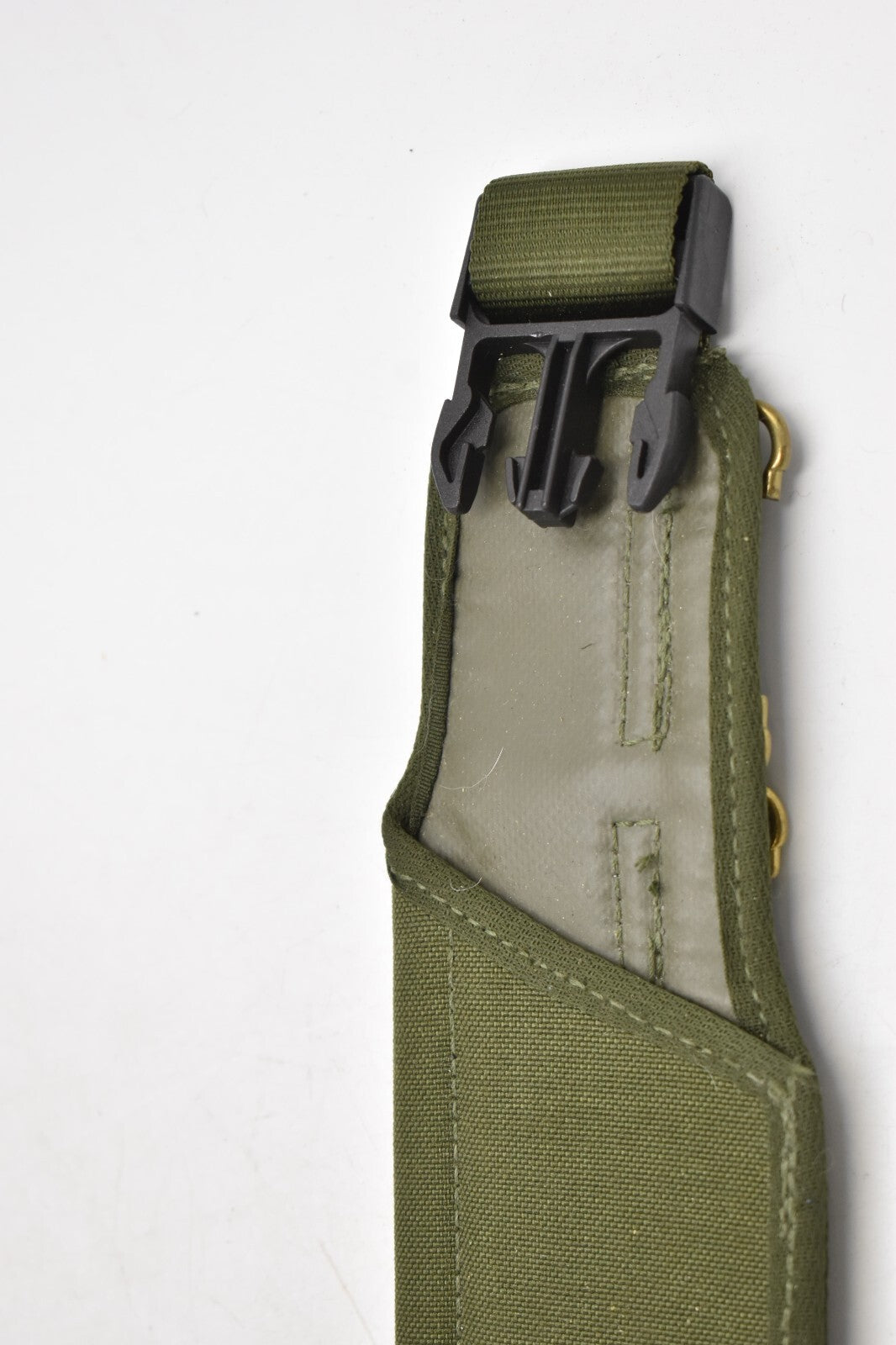 British Army Olive Green OD PLCE Webbing SA80 Scabbard Frog Cover – Dated 1990