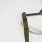 German Army Dark Green Braces with Leather Tabs – Adjustable 110cm – Military