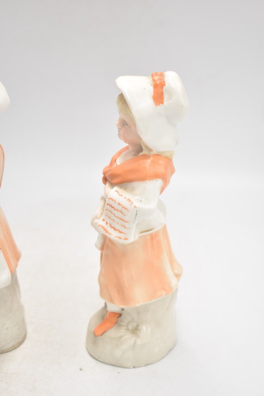 Antique 19th Century German Bisque Boy & Girl Figurine Statues – Collectible