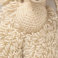 Vintage 1960's Sheep's Wool Poodle Dog Knitted Soft Plush Toy