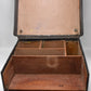 Antique Doctor’s Apothecary Leather Fitted Case Black Cheney Locks 30cm