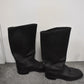 WWII-Type Soviet Red Army Kirzachi Artificial Leather Boots – UK Size 6.5