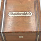Antique Victorian Wooden Handkerchief Box Silk Interior