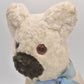 Vintage 1960s Dog Plush Teddy Bear – Genuine Sheep’s Wool – 25cm – Collectible