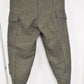Swedish Army WWII Grey Wool Field Trousers 1940 Leather Straps Military Vintage