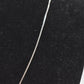 Vintage Sterling Silver 925 Black Agate Minimalist Pendant Necklace 42cm