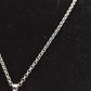 Vintage Sterling Silver 925 & Blue Agate Pendant Necklace – 80cm Chain