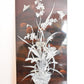 Vintage Chinese Hardwood Wall Plaque Mother of Pearl Inlay Summer Theme