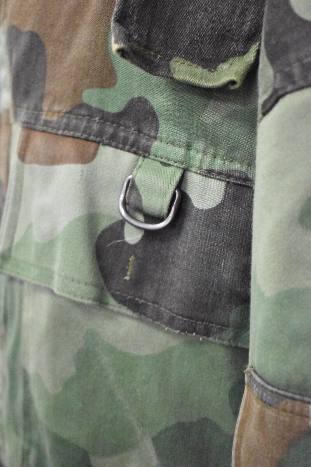 Vintage Serbian Army Oakleaf Camo Winter Coat with Liner – Chest 46", Large
