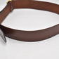 Vintage 1985 Swiss Army Officer’s Brown Leather Belt – 38” Waist – Military