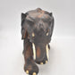 Antique Vintage Hand-Carved Wooden Elephant Statue Ceylon 17.5cm Figurine