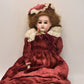 Antique German Cuno Otto & Dressel Bisque Head Leather Body Doll 48cm