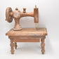 Vintage Wooden Toy Sewing Machine Display Piece 24.5cm Lovely