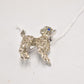 Vintage Poodle Dog Brooch – Silver Tone Marcasite – Elegant Women’s Jewellery