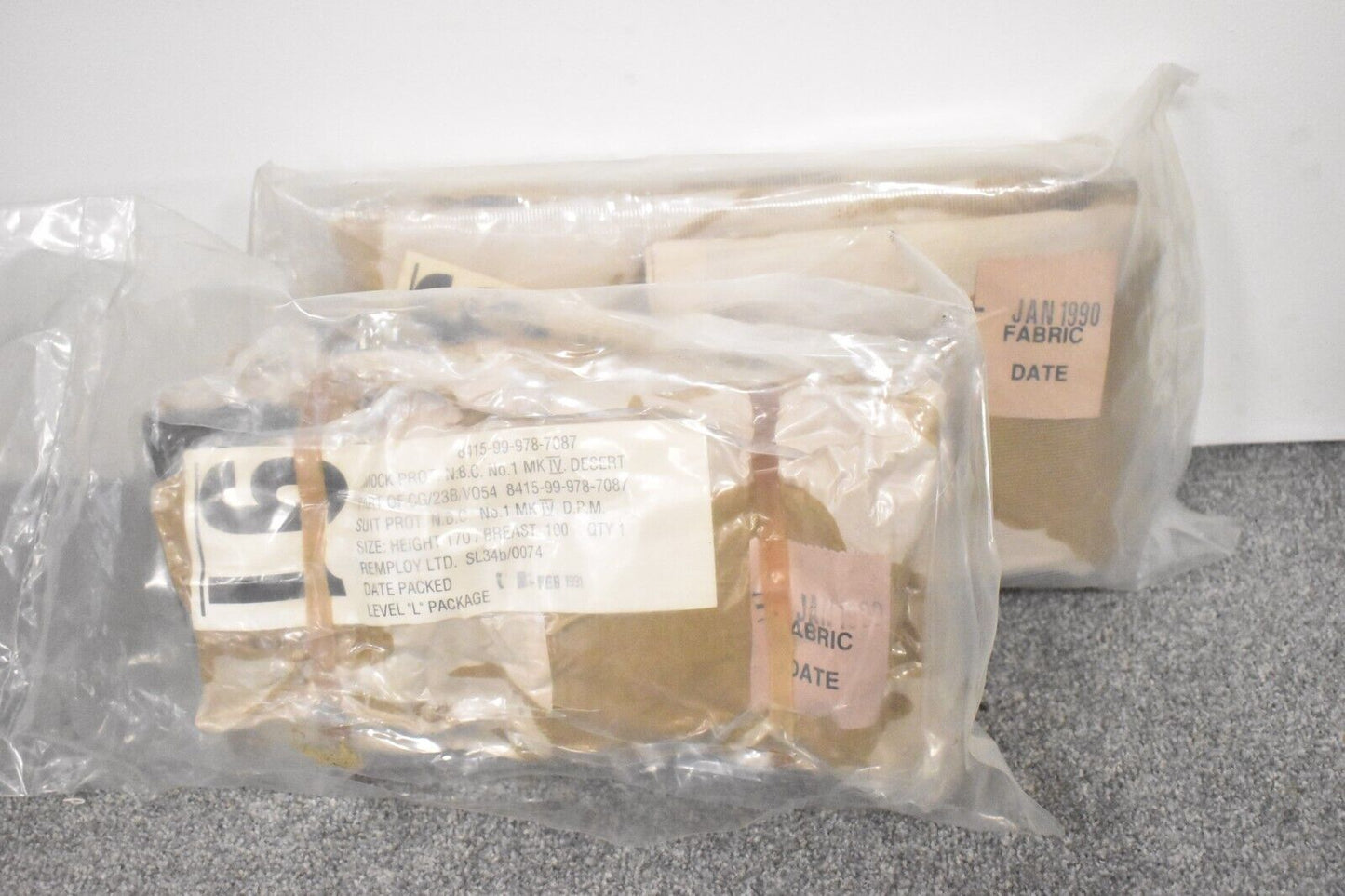 British Army NBC Suit Protective Desert DPM – Gulf War Smock & Trousers – Sealed