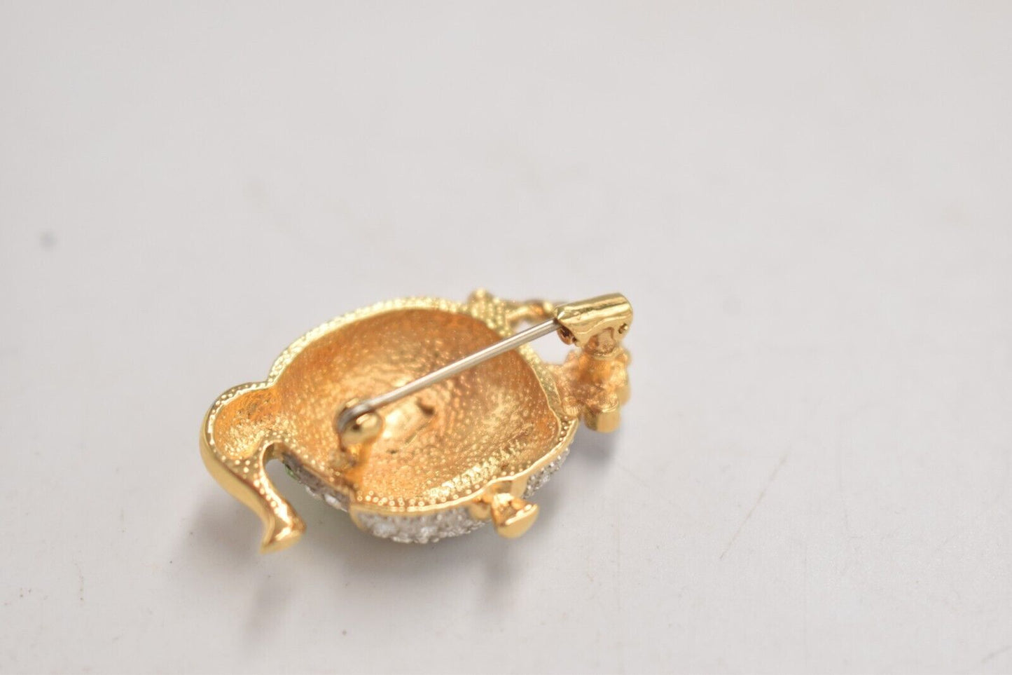 Vintage Teapot Brooch – Multi-Colour Rhinestone Costume Jewellery