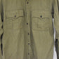 British Army 1960s Olive Green Jungle Aertex Cellular Shirt – Size 38"