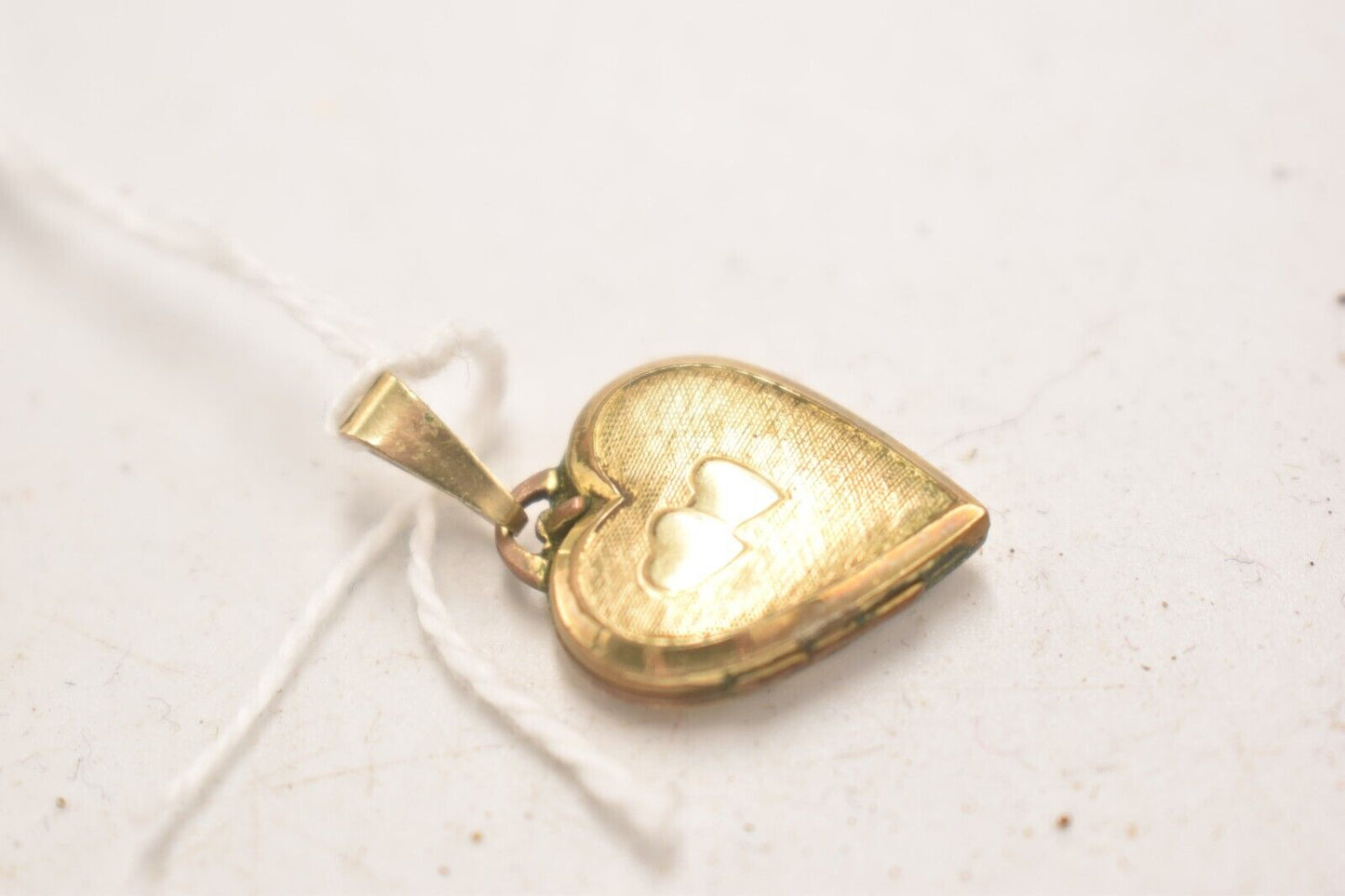 Antique 9ct Rolled Gold Heart Locket Pendant