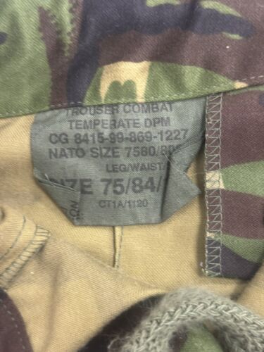 British Army 85 Pattern Temperate Combat Cargo Trousers – Size 30" Waist