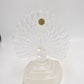 Vintage Cristal d’Arques Lead Crystal Peacock Ornament Figurine Clear Glass