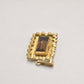 Vintage Andreas Daub A&D Rolled Gold Red Glass Necklace Pendant