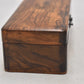 Antique Edwardian Olive Wood Rosary Box Holy Land Jerusalem 16.5cm
