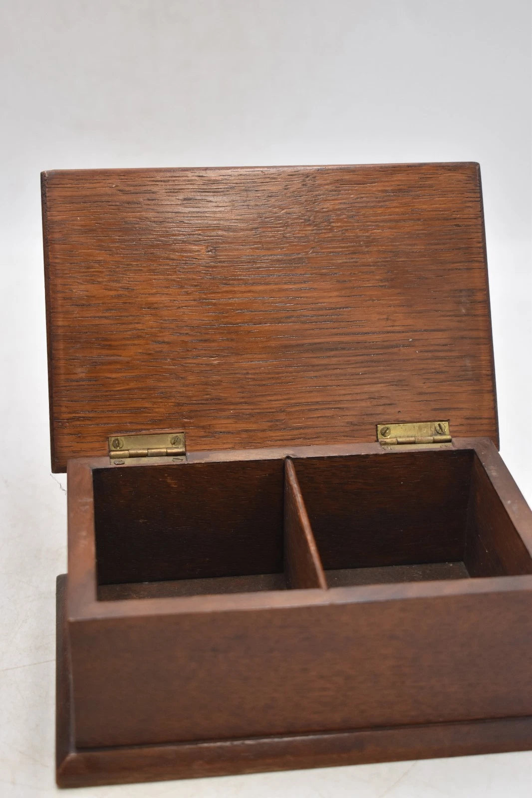 Antique Chinese Hand Carved Rosewood Seahorse Motif Trinket Storage Box 15cm