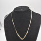 Vintage Sterling Silver 925 Herringbone Necklace 40cm