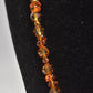 Vintage 925 Sterling Silver & Beaded Baltic Amber Necklace – 56.5cm, 31.9g