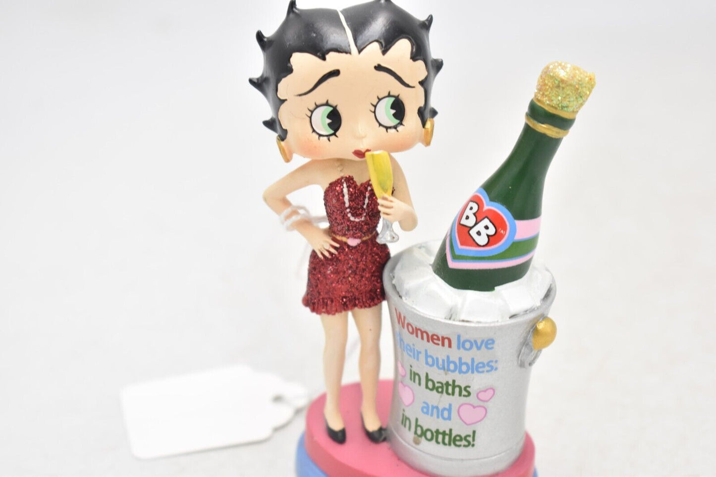 Betty Boop Danbury Mint "Women Love Their Bubbles" Figurine Statue Ornament