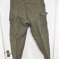 Swedish Army WWII Grey Wool Field Trousers 1940 Leather Straps Military Vintage