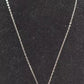Vintage Sterling Silver 925 Necklace and Heart Locket Pendant 41cm