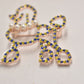 Vintage Poodle Dog Multi-Colour Diamante Rhinestone Brooch - Women's Jewellery