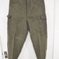 Swedish Army WWII Grey Wool Field Trousers 1940 Leather Straps Military Vintage