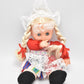 Vintage 1970's Thumb Sucking, Eyes Open and Close Doll Swiss Outfit, Soft Body