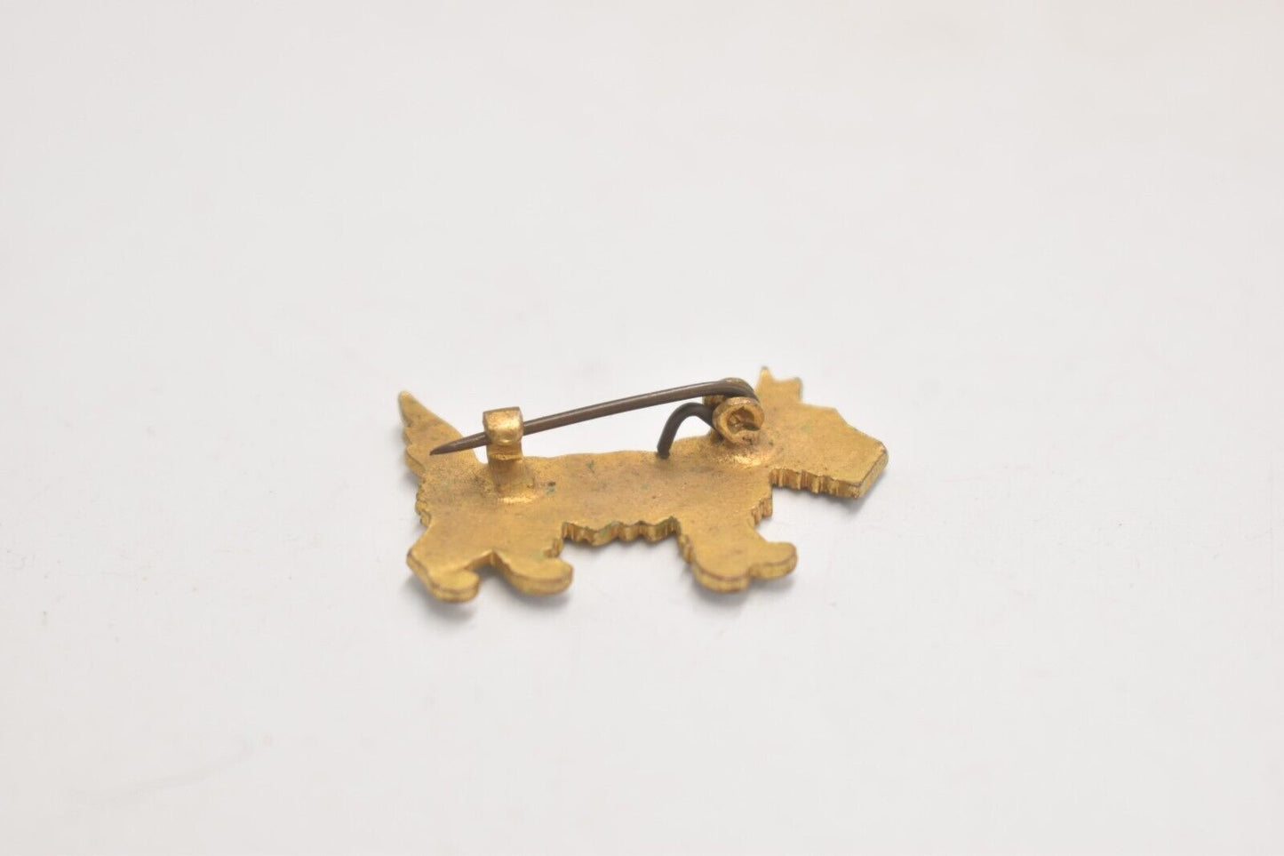 Vintage White Scottie Dog Pin Badge/Brooch